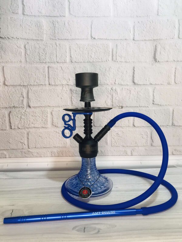 Кальян AMY Deluxe 072.03 “Alu Antique Berry Mini” - Black/Blue (PSMBK-BU) Кальян AMY Deluxe 072.03 “Alu Antique Berry Mini” - Black/Blue (PSMBK-BU) - 5