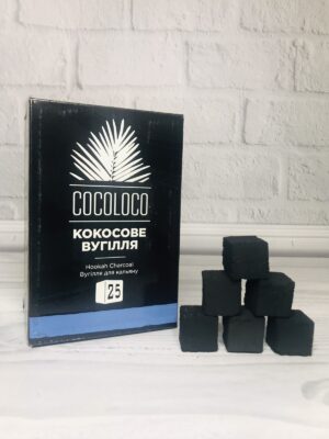 Уголь кокосовый Cocoloco 1кг/72шт - В Коробке (Коколоко облако)