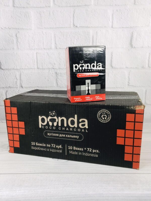 Вугілля кокосове Panda XL Black (Панда чорна) 1кг/72шт У Коробці 10 кг ОПТ Вугілля кокосове Panda XL Black (Панда чорна) 1кг/72шт У Коробці 10 кг ОПТ - 1