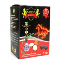 Уголь кокосовый Garden 1кг/72шт - В Коробке (Гарден)