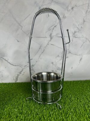 Корзина для угля Garden (металлик)