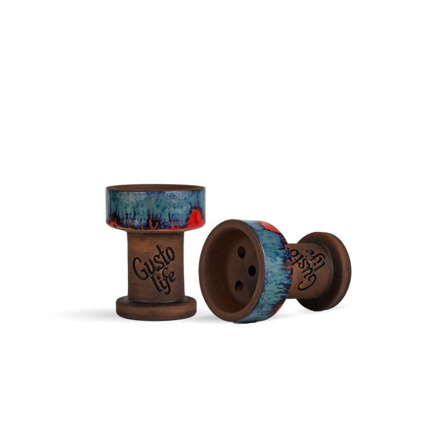 Чаша для кальяна Gusto Bowls Rook - Red blue Чаша для кальяна Gusto Bowls Rook - Red blue - 1
