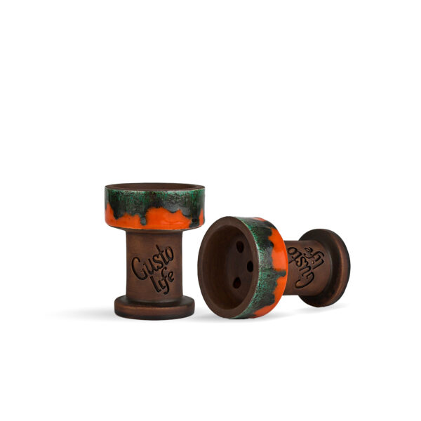 Чаша для кальяна Gusto Bowls Rook - Green orange - 1