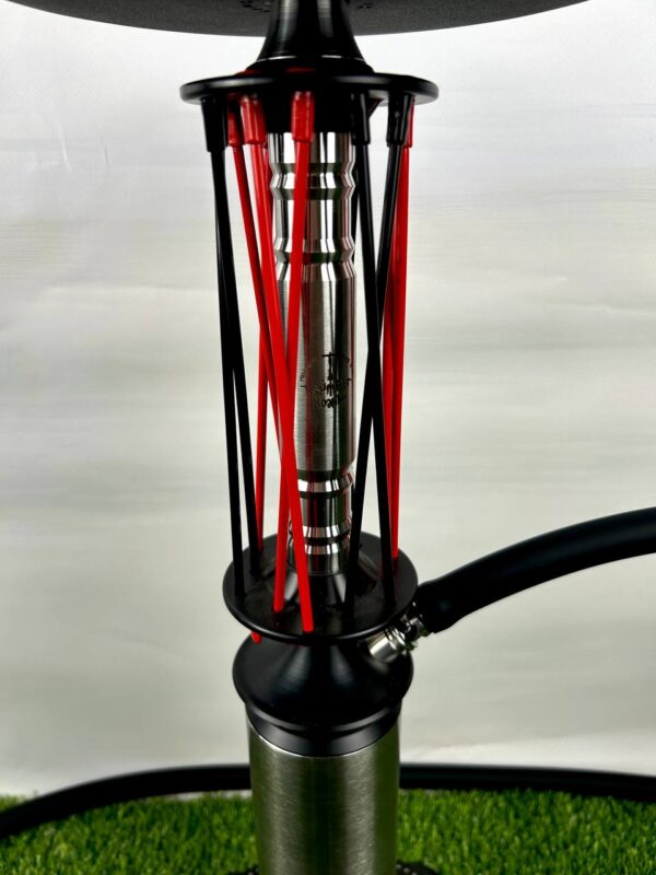 Кальян Trumpet Hookah Rider Still (металлическая колба) – Красно-черный - 4