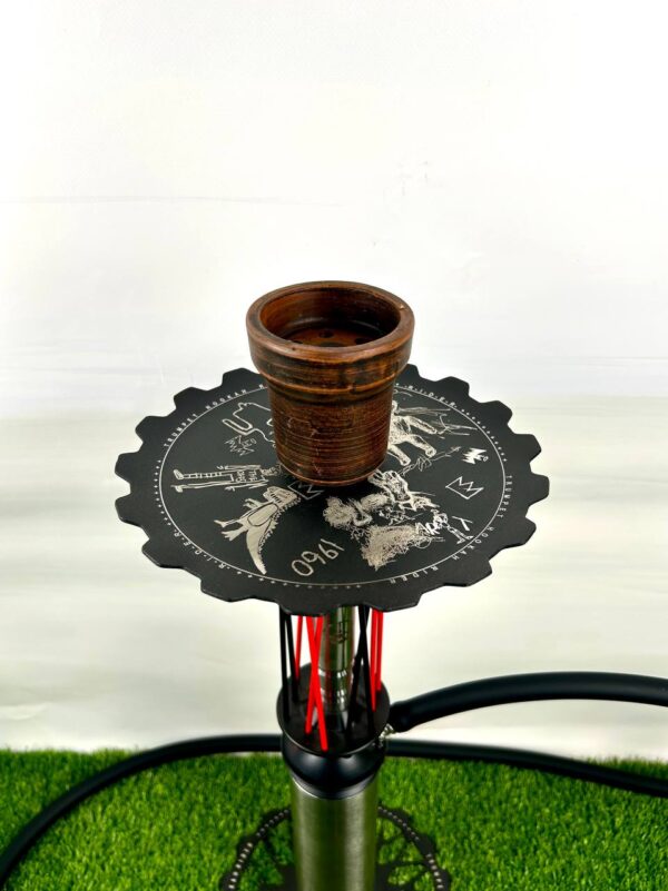 Кальян Trumpet Hookah Rider Still (металлическая колба) – Красно-черный - 3