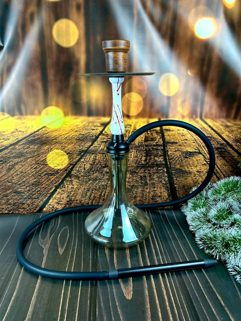 Кальян 2x2 Hookah Medium - White red (бело-красный) - 1