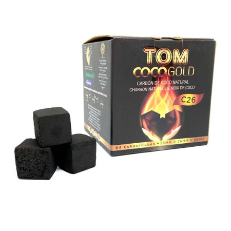 Уголь кокосовый Tom COCO Gold 1кг/64шт - В Коробке (Том кокоча) Уголь кокосовый Tom COCO Gold 1кг/64шт - В Коробке (Том кокоча) - 1