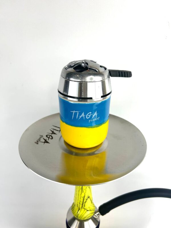 Качественный украинский кальян с нержавеющей стали Tiaga Hookah Planets - Saturn + стильная чаша Tiaga + калауд лотос + персональй мундштук Качественный украинский кальян с нержавеющей стали Tiaga Hookah Planets - Saturn + стильная чаша Tiaga + калауд лотос + персональй мундштук - 3