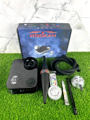 Кальян Yahya Capsule Nanosmoke - Black & охлаждающий мундштук базука
