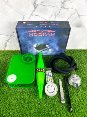 Кальян Capsule Nanosmoke - Green матовый & охлаждающий мундштук базука