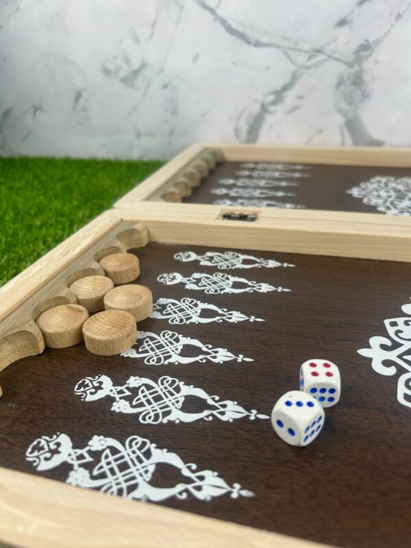 Нарды настольная игра из натурального дерева Нарды настольная игра из натурального дерева - 3