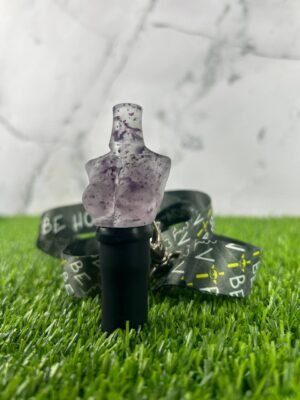 Персональный мундштук ручной работы Vibe Hookah - Tits Black flowers