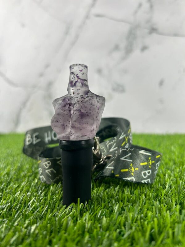 Персональный мундштук ручной работы Vibe Hookah - Tits Violet flowers Персональный мундштук ручной работы Vibe Hookah - Tits Violet flowers - 1