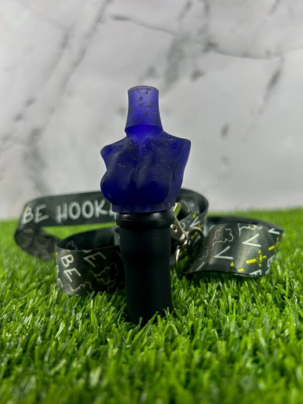 Персональный мундштук ручной работы Vibe Hookah - Tits Violet flowers - 1