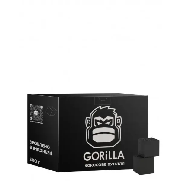 Кокосове вугілля для кальяну Gorilla, 0,5 кг - 1