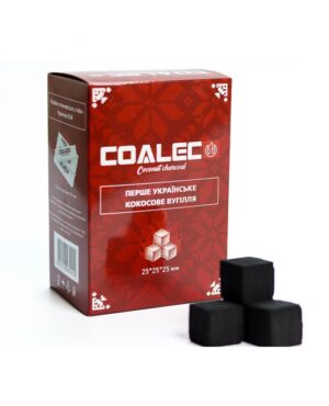 Уголь кокосовый COALECO 1кг/72шт - В коробке (Коалеко)