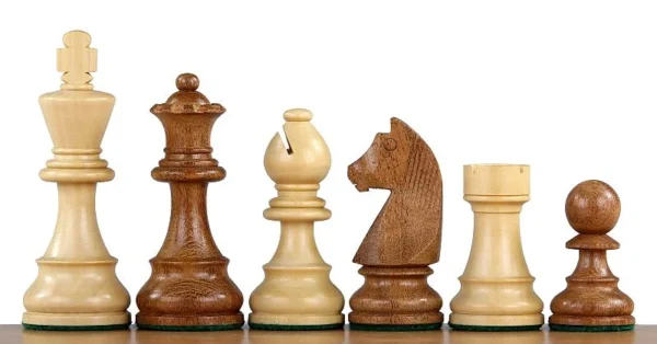 Шахматные фигуры German Knight Staunton №5, 3.5", эбонизированный самшит, 34 фигуры Шахматные фигуры German Knight Staunton №5, 3.5", эбонизированный самшит, 34 фигуры - 1